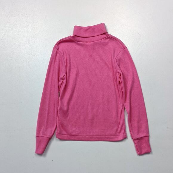 Vintage Dobie Turtleneck Shirt Girls Size 3T Pink Long Sleeve Basic Layering - Picture 2 of 3